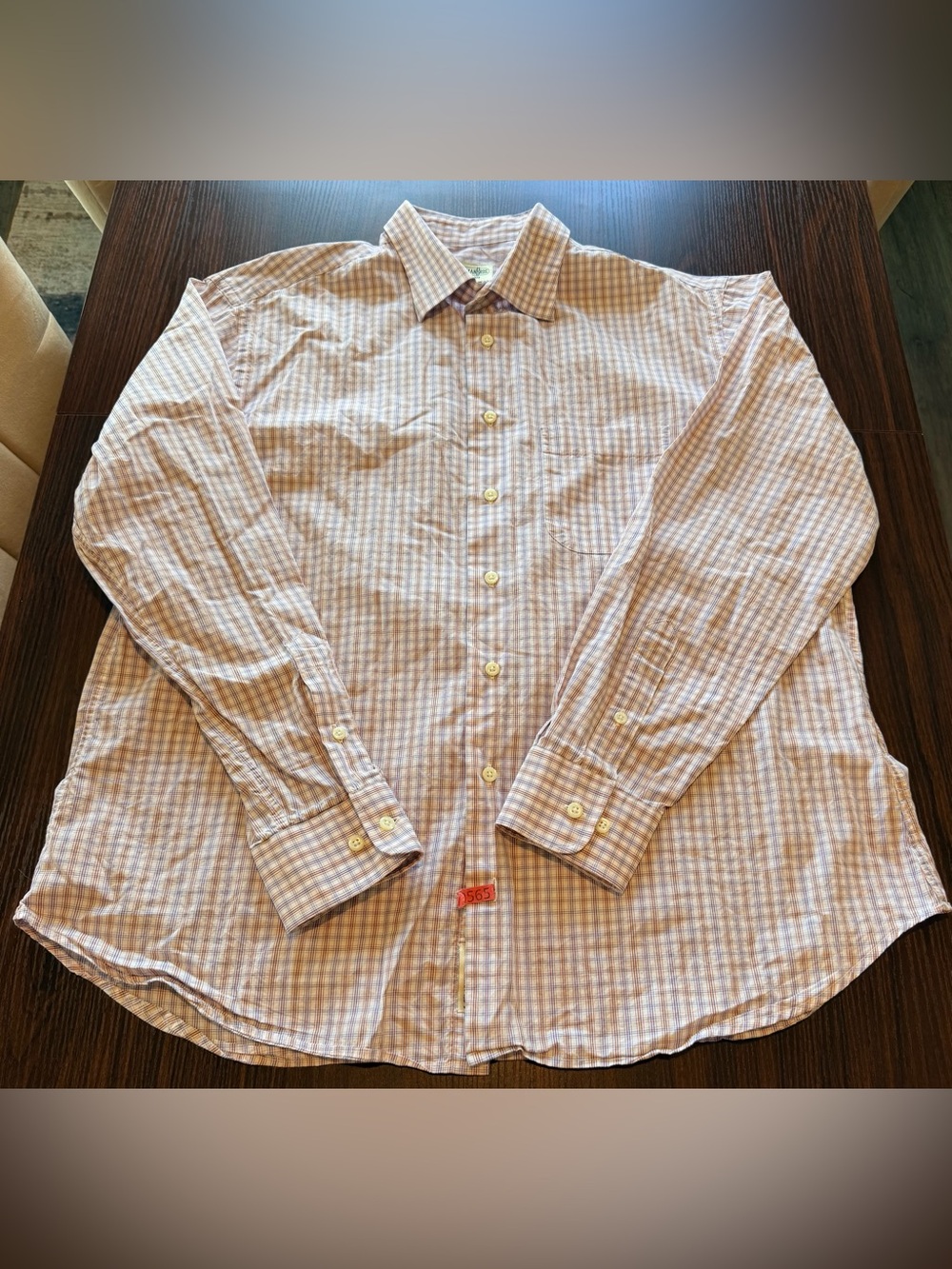 Gitman Bros Mens Vintage Made in USA Plaid Button Down Shirt 100% Cotton XL